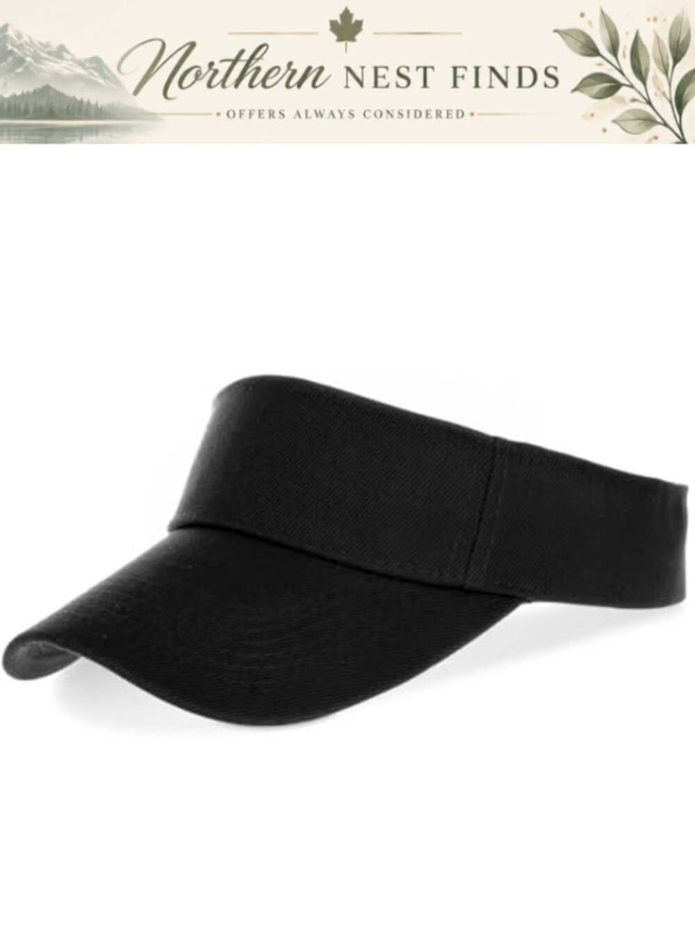 Unisex Adjustable Cotton Twill Sun Visor Hat UV Protection Sports Cap